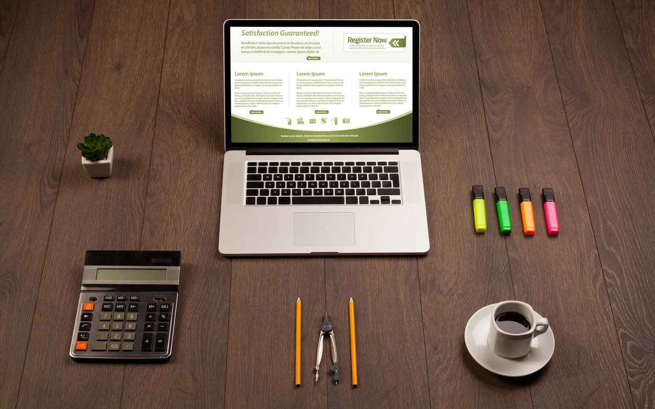 website launch laptop