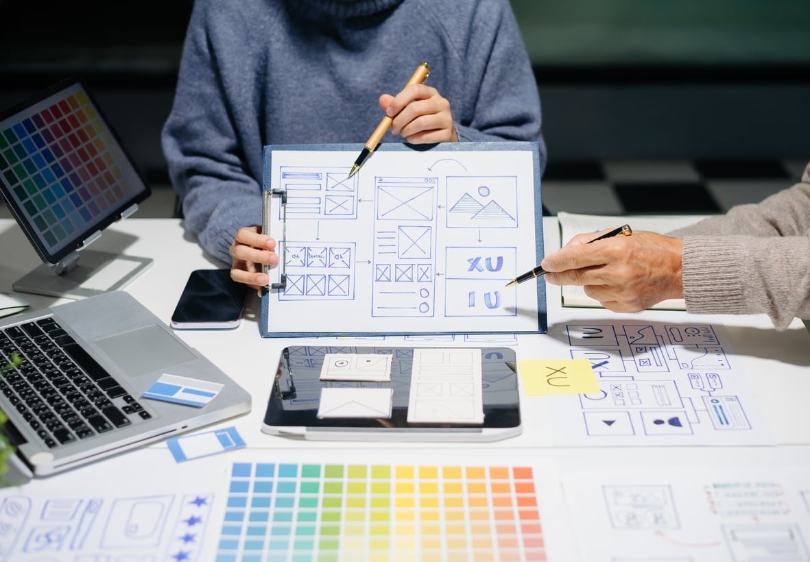 wireframe sketch website