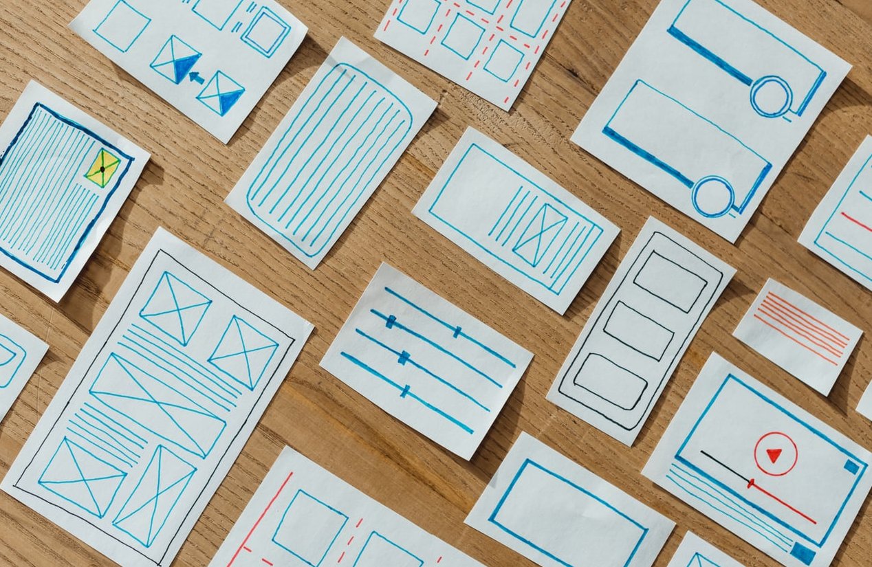 wireframe sketch website