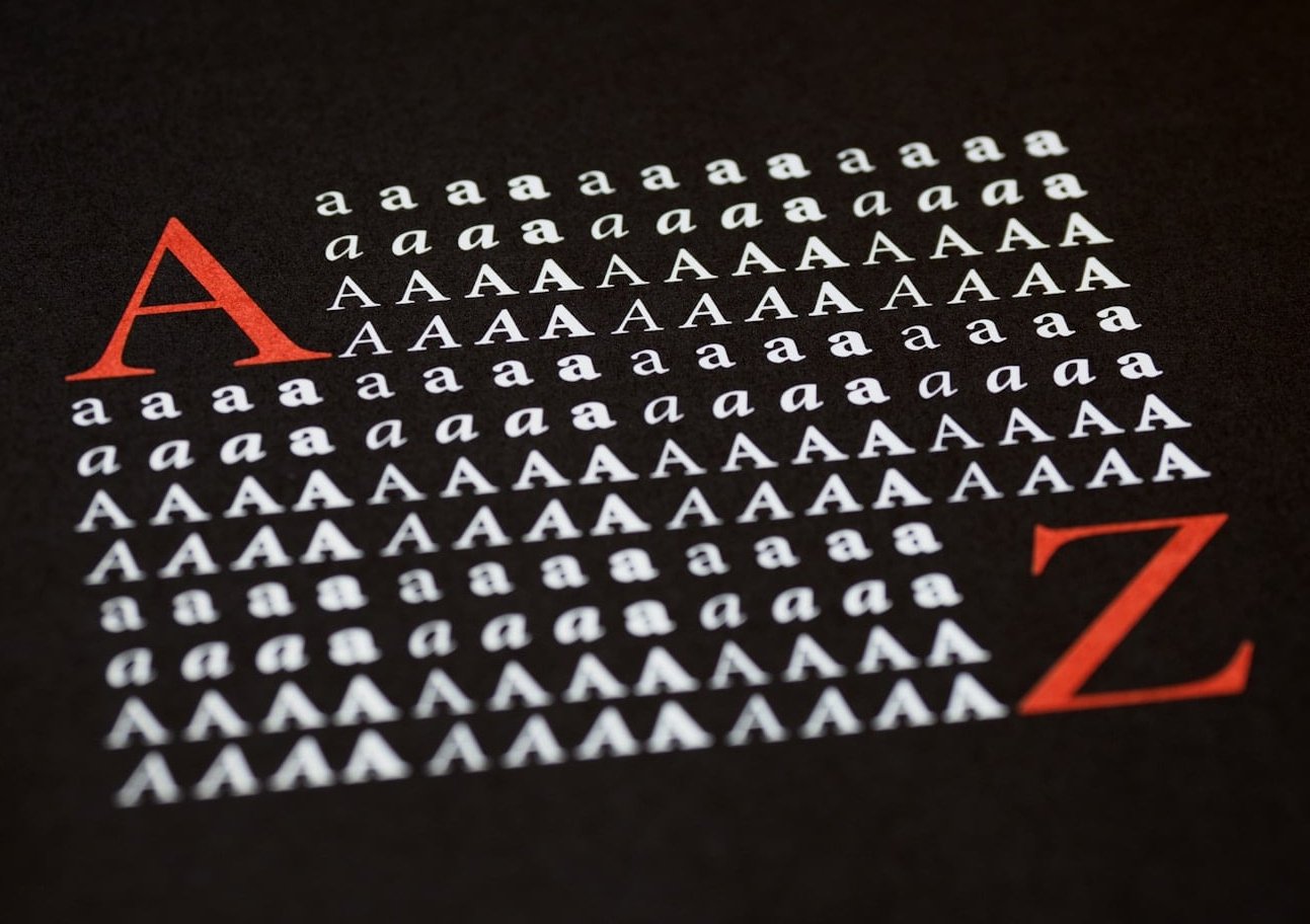 font specimen poster